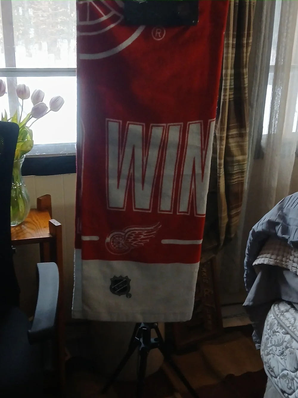 Wincraft Red and White Detroit  Redwings  Logo Beach Towel 30
